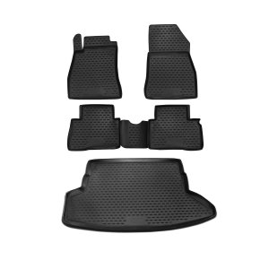Nissan Juke Floor-Trunk Mats - Omac - 3D - Black - 2011-2014 Nissan Juke Floor-Trunk Mats - Omac - 3D - Black - 2011-2014